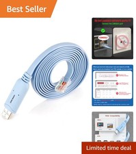 Versatile USB to RJ45 Cable for Routers / Switches - High-Speed Connectivity picture