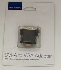 Insignia DVI-A to VGA Adapter Model NS-PV905012 For Second Monitor Display picture