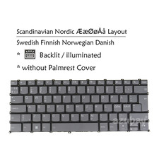 ND Nordic Laptop Keyboard For Lenovo V14 G4 ABP / AMN / IAH / IAN / IRU Backlit picture