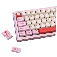 Japanese Keycaps 133 Keys PBT Cute Pink Keycaps Cherry Profile Sakura Japanese picture