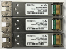 Lot of (3) Transceivers Osioptics RoHs SFP-10G-LR-OSI 1310nm picture
