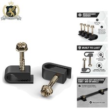 Versatile 1/4 Inch Cable Clamps with Screws - Secure and Durable 50 Pack picture