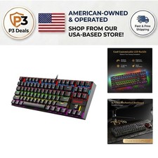 Sturdy K552 Gaming Keyboard with Hot-Swappable Red Switches - 87-Key TKL Design picture