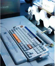 KEYSME LUNAR 01 WIRELESS GASKET MECHANICAL KEYBOARD White picture