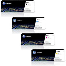 New HP 414A Toner Set Compatible ✅ 4 Pack BK/C/M/Y High Yield Closed Box ✅ picture