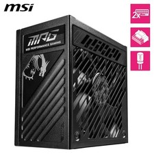 MSI MPG A1000GS PCIE5, FULLY MODULAR GAMING 1000W POWER SUPPLY, 80+ -  BLACK picture