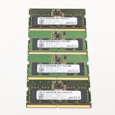 Micron 32GB (4x8GB) DDR5-5600 PC5-44800 SODIMM RAM (MTC4C10163S1SC56BD1) picture