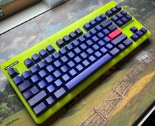 Classic TKL Glo Mechanical Keyboard with Authentic GMK Laser Keycaps, Milky Yell picture