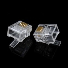 RJ-11/ RJ-12 / RJ45 Modular Plug Network Cable Connector End picture