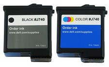 Dell Series 3 (T0601/T0602) Ink Cartridge 2-Pack GENUINE NEW for J740 picture