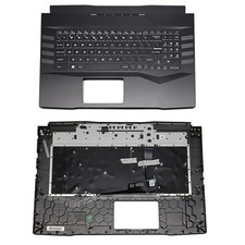 Palmrest Backlit Keyboard Black Upper Case For MSI Pulse GL76 11UDK SCK MS-17L1 picture
