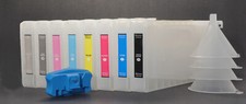 8X300 Refillable UltraChrom K3 Pigment Ink Cartridge Epson Stylus Pro 4880 Reset picture