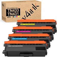 v4ink 4pk TN433 431 Toner Cartridge For Brother HL-L8360CDW 8260CDW MFC-L8900CDW picture