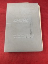 Compaq MS DOS Version 2 Reference Guide 1984 VTG Computer Manual In Binder picture
