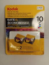 Kodak Genuine 10C 2 Pack OEM Tri-Color Genuine Kodacolor Color Ink Twin Pack New picture