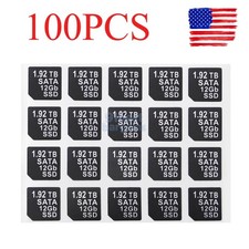 100PCS For DELL DXD9H X7K8W Hard Tray Caddy Capacity Sticker 1.92T SATA 12GB SSD picture