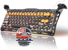 Teclado Mecánico Gamer Inalámbrico 75% RGB Aluminio Negro Mate Teclado NUEVO US picture