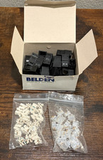 24 Belden RVAMJKUBK-B24 REVConnect 10GX T568 A/B UTP RJ45 Modular Jack | Black picture