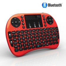 NEW Rii i8+ Mini Bluetooth Keyboard Backlight, Touchpad w Mouse + Charger picture