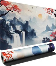 AREYLO Large Gaming Waterproof Extra Large Mouse Pad Stitched Edges, 31.5