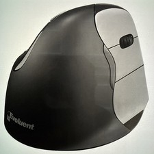 Evoluent Vertical Mouse Right-Hand Ergonomic Optical 6-Button 1200 DPI, 4 Speeds picture