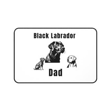 Black Labrador Dad Dog Mom desk mat Labrador Lover Mousepad WA22 picture