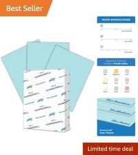 Sustainable 20 lb Pastel Blue Paper, 500 Sheets - Smooth, Reliable Printing picture
