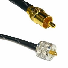 USA-CA LMR240 RCA MALE to PL259 UHF MALE Coaxial RF Pigtail Cable picture
