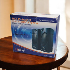 iMicro Multi-Media Hi-Fi Stereo System Speakers SP-IMD693 - New in Open Box picture
