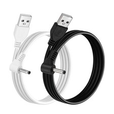 2Pcs USB to DC Power Cable 3.2ft 3.5x1.35mm 90 Degree Right Angled Cable 2 Color picture