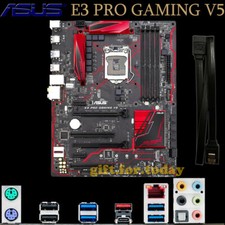 Original Asus E3 PRO GAMING V5 Intel C232 Motherboard LGA 1151 DDR4 Memory Slots picture