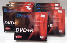 Plextor 5-pack 4.7 Gb 120 Minute Storage Media Data Or Video Lot Of 7 New picture