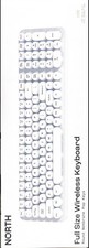 North Full Size Round Pop Key Wireless Keyboard - White picture