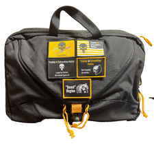 Tactical Briefcase Laptop Bag Black Orange Multi-Pocket Utility Messenger W/ Pat picture