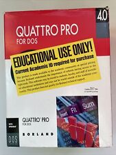 Borland Quattro Pro for DOS 4.0 Vintage Software 3.5