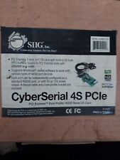 SIIG CyberSerial PCI 16550 RS232 Serial I/O Card JJ-P01012 - New Open BOX picture
