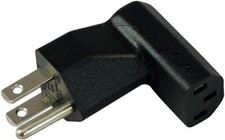 Conntek Plug Adapter U.S 5-15P to IEC 320 C13 Elbow Adapter picture