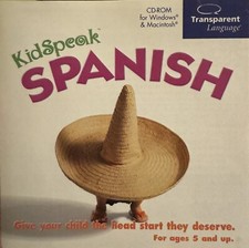 KidSpeak Spanish CD-ROM ages 5 and up picture
