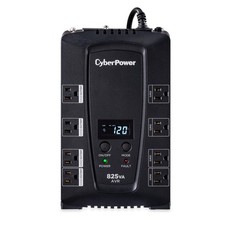 CyberPower CP825AVRLCD Intelligent LCD UPS Battery Backup 825VA AVR, Black picture