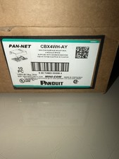 Lot of 10 - Panduit CBX4WH-AY Mini-Com Surface Mount Box 4 Module Space  picture