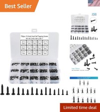 750pcs Black Tiny Screws for Electronics, M1, M1.2, M1.4, M1.5, M1.7 Very Sma... picture
