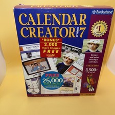 Broderbund Calendar Creator Version 7 For Windows 95/98 Windows NT picture