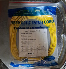 Wirewerks LC/UPC to SC/UPC OS2 Single-Mode Fiber Patch Cable 10m Yellow picture