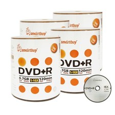 400 Smartbuy 16X DVD+R DVDR 4.7GB Logo Top Data Video Blank Recording Disc picture