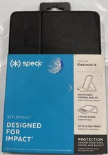 Speck Products StyleFolio Slim Case & Stand for iPad Mini 4 Black Drop Resistant picture