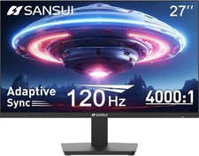SANSUI 27 Inch Computer Monitor 120Hz, FHD 1080P Flat Monitor, HDMI DP ES-27F2 picture