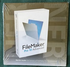 FileMaker Pro 10 ADVANCED Software for Windows and Mac NEW SEALED picture