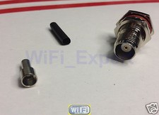 1x TNC Female Bulkhead Window Solder Crimp RG316 RG174 RG179 LMR100 RF Cable USA picture