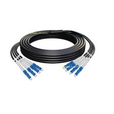 4 Strand Flexible Armored Cable Fiber Patch Cord LC LC Simplex Singlemode Jumper picture