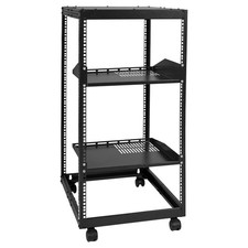 VEVOR 20U 4 Post Open Frame Server Rack Network Enclosure 23-40 in Adjustable picture